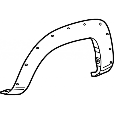 Passenger Side Rear Wheel Opening Molding - TO1791110 pa2