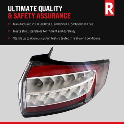 Passenger Side Taillamp Lens/Housing - CH2819115 pa9