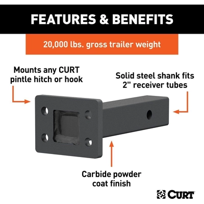 Pintle Mount by CURT MANUFACTURING - 48327 pa6