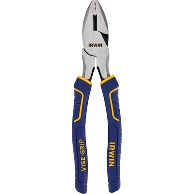 IRWIN - 2078208 - GRIP Pliers, Lineman,Blue Yellow 8-Inch pa6