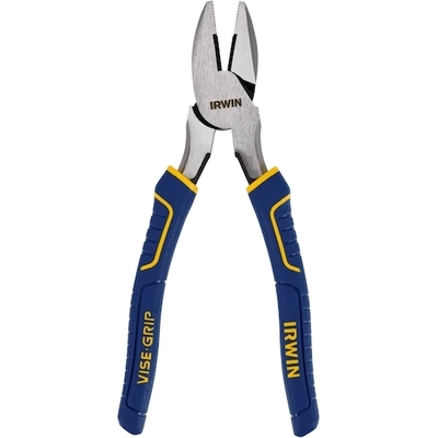 IRWIN - 2078208 - GRIP Pliers, Lineman,Blue Yellow 8-Inch pa9