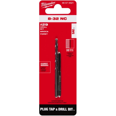 MILWAUKEE - 49-57-5521 - Straight Flute Plug Tap & Drill Bit pa1