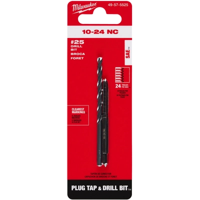 MILWAUKEE - 49-57-5525 - Straight Flute Plug Tap & Drill Bit pa1