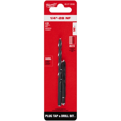 MILWAUKEE - 49-57-5538 - Straight Flute Plug Tap & Drill Bit pa5