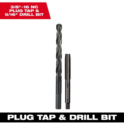 MILWAUKEE - 49-57-5548 - Straight Flute Plug Tap & Drill Bit pa1