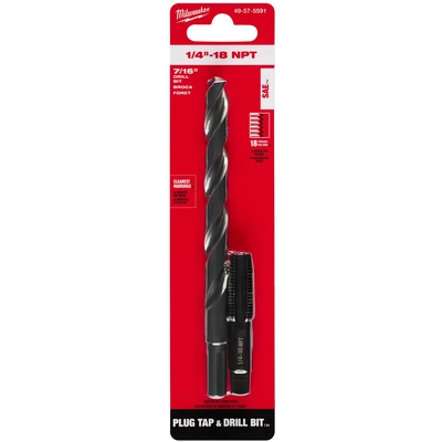 MILWAUKEE - 49-57-5591 - Straight Flute Plug Tap & Drill Bit pa7