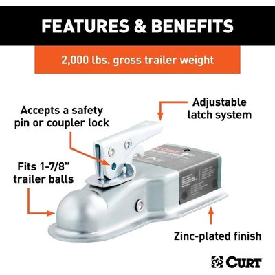 Posi-Lock Coupler by CURT MANUFACTURING - 25131 pa5