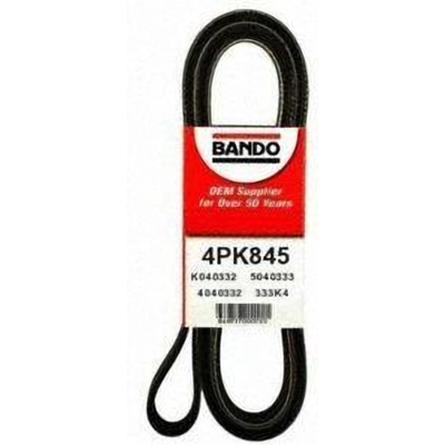 Power Steering And Water Pump Belt by BANDO USA - 4PK845 pa4