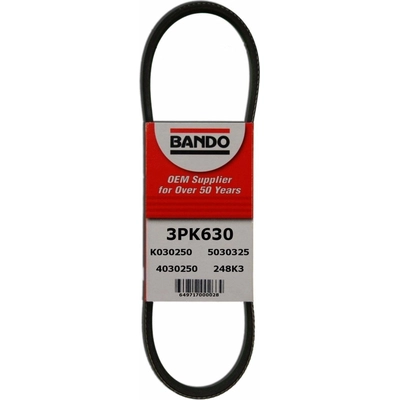Power Steering Belt by BANDO USA - 3PK630 pa1