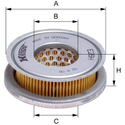 HENGST FILTER - E26H - Oil filter Insert pa2