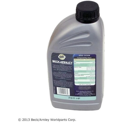 Power Steering Hydraulic System Fluid (Pack of 6) by BECK/ARNLEY - 252-0028 pa4