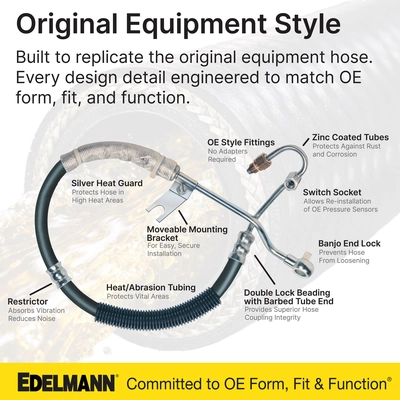 Power Steering Return Hose by EDELMANN - 92611 pa3