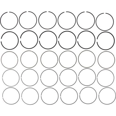 Premium Piston Rings by MAHLE ORIGINAL - 42266CP pa1