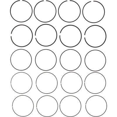 Premium Piston Rings by MAHLE ORIGINAL - 42282CP pa1