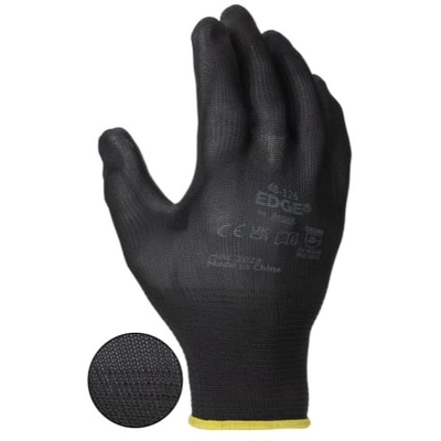 ANSELL - 48126080 - Edge Black Polyester Cut Resistant Work Gloves pa2