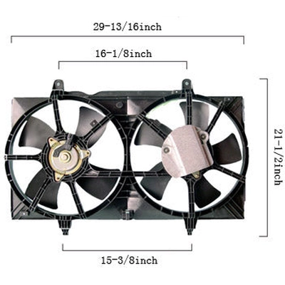 Radiator And Condenser Fan Assembly by AGILITY - 6029137 pa1