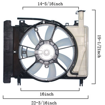 AGILITY - 6034148 - Dual Radiator and Condenser Fan Assembly pa1