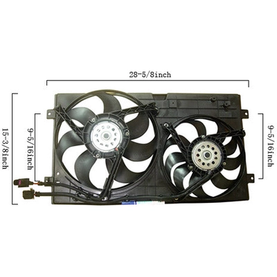 Radiator And Condenser Fan Assembly by AGILITY - 6035101 pa1