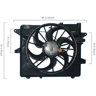 APDI - 6018119 - Dual Radiator and Condenser Fan Assembly pa1