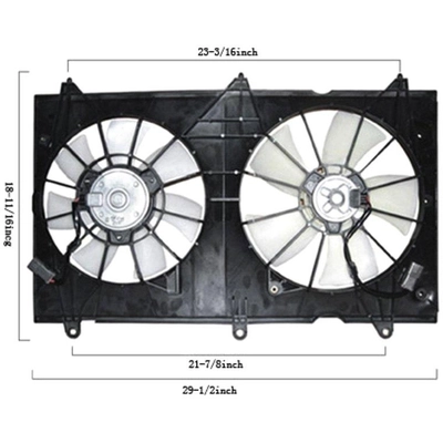 Radiator And Condenser Fan Assembly by APDI - 6019116 pa3