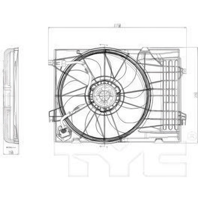 Radiator And Condenser Fan Assembly by TYC - 621050 pa2