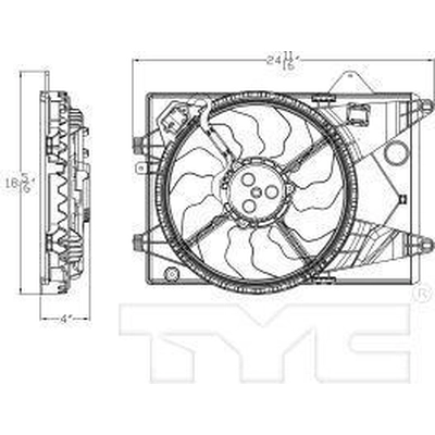 Radiator And Condenser Fan Assembly by TYC - 623410 pa3