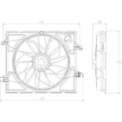 Radiator Cooling Fan Assembly - CH3115170 pa1