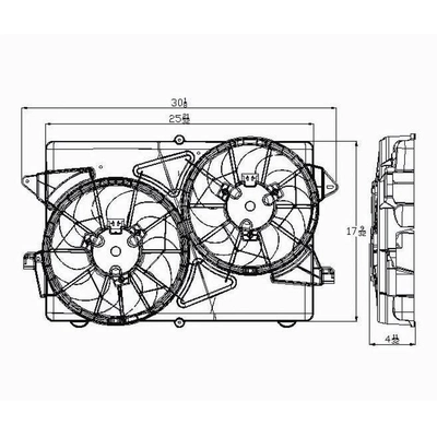 Radiator Cooling Fan Assembly - GM3115201 pa1