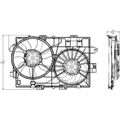 Radiator Cooling Fan Assembly - GM3115226 pa1