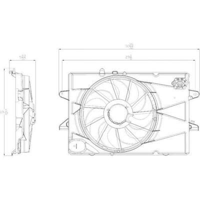 Ensemble de ventilateur de refroidissement du radiateur - GM3115239 pa1