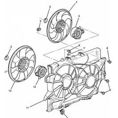 Radiator Cooling Fan Assembly - GM3115240 pa1