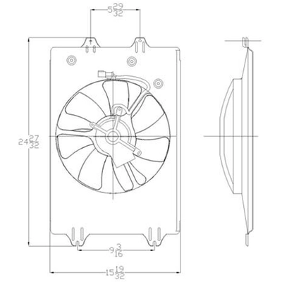 Radiator Cooling Fan Assembly - HO3115141 pa1