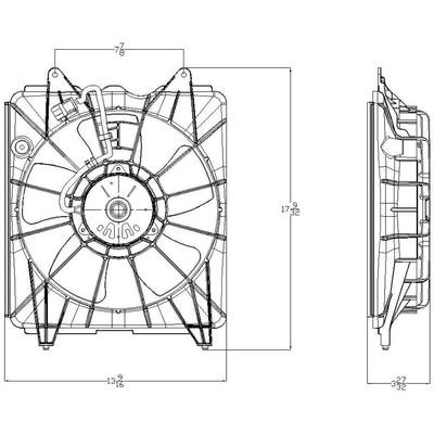 Radiator Cooling Fan Assembly - HO3115143 pa5