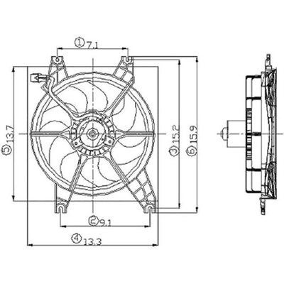 Radiator Cooling Fan Assembly - HY3115104 pa2