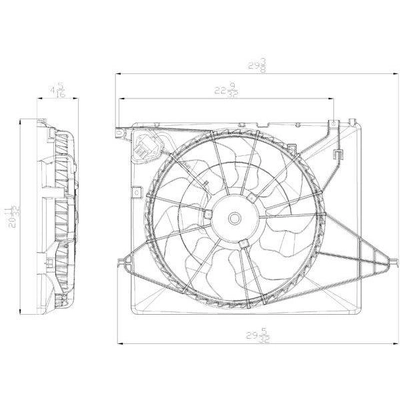 Ensemble de ventilateur de refroidissement du radiateur - HY3115130 pa1