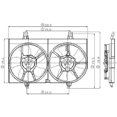 Ensemble de ventilateur de refroidissement du radiateur - NI3115122 pa2