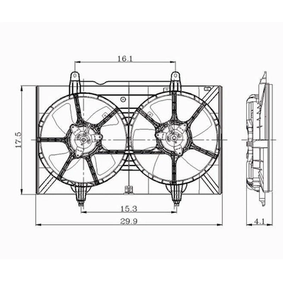 Ensemble de ventilateur de refroidissement du radiateur - NI3115126 pa1