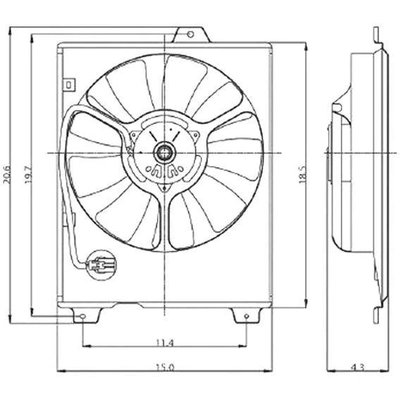 Radiator Cooling Fan Assembly - TO3115126 pa1