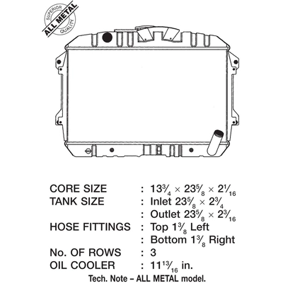 Radiator by CSF - 110 pa2