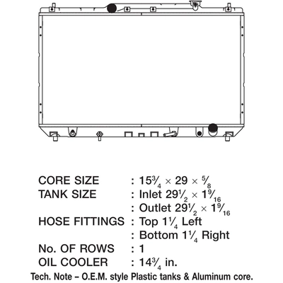 Radiator by CSF - 2621 pa3