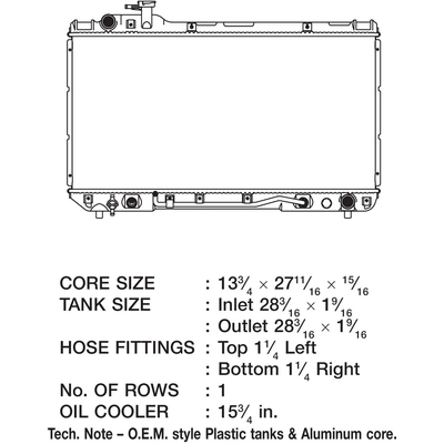 Radiator by CSF - 2623 pa6