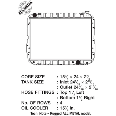 Radiator by CSF - 2708 pa2