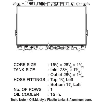 Radiator by CSF - 2928 pa6