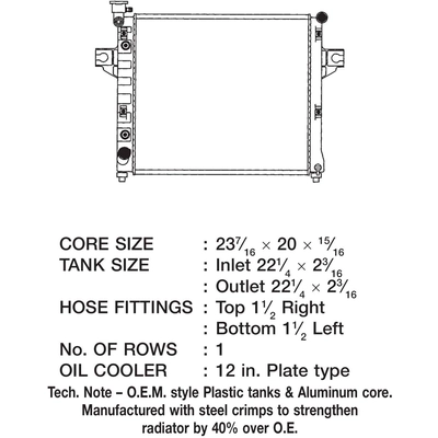 Radiator by CSF - 3115 pa2