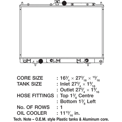 Radiator by CSF - 3130 pa2