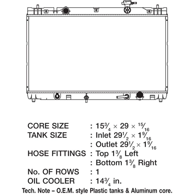 Radiator by CSF - 3143 pa3