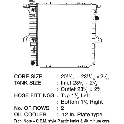 Radiator by CSF - 3278 pa2