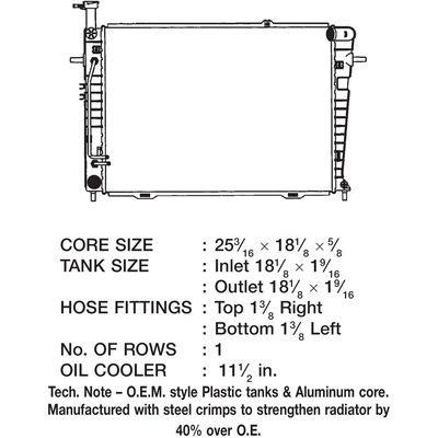 Radiator by CSF - 3286 pa5