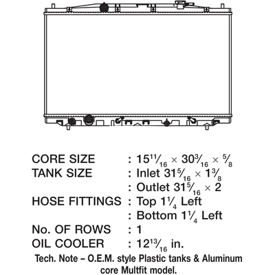 Radiator by CSF - 3368 pa2