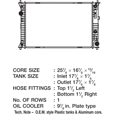 Radiateur by CSF - 3421 pa1